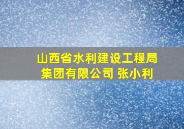 山西省水利建设工程局集团有限公司 张小利